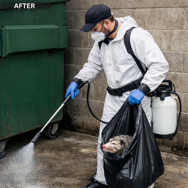 After Commercial Dead Possum Removal